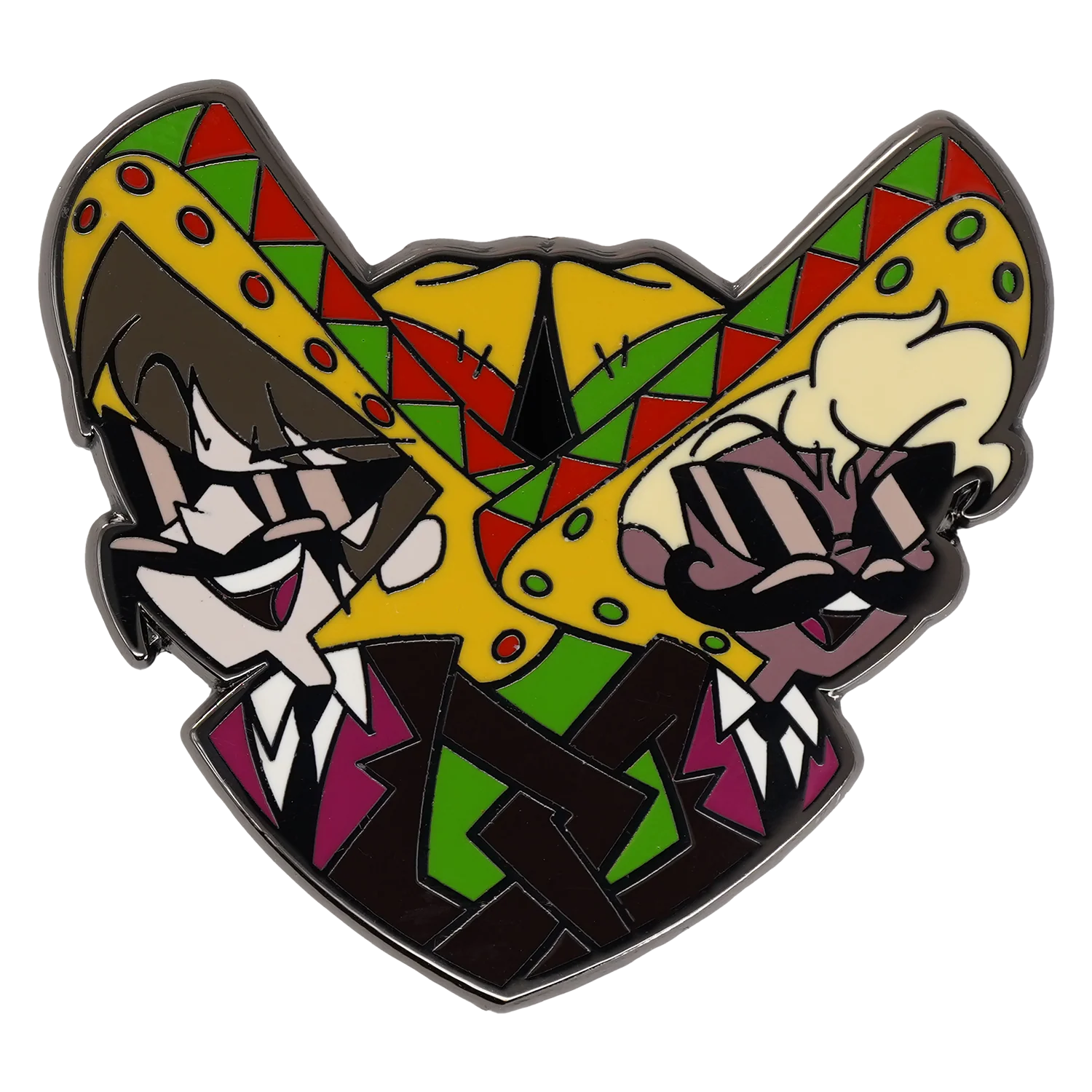  Agent 1 and 2 Enamel Pin