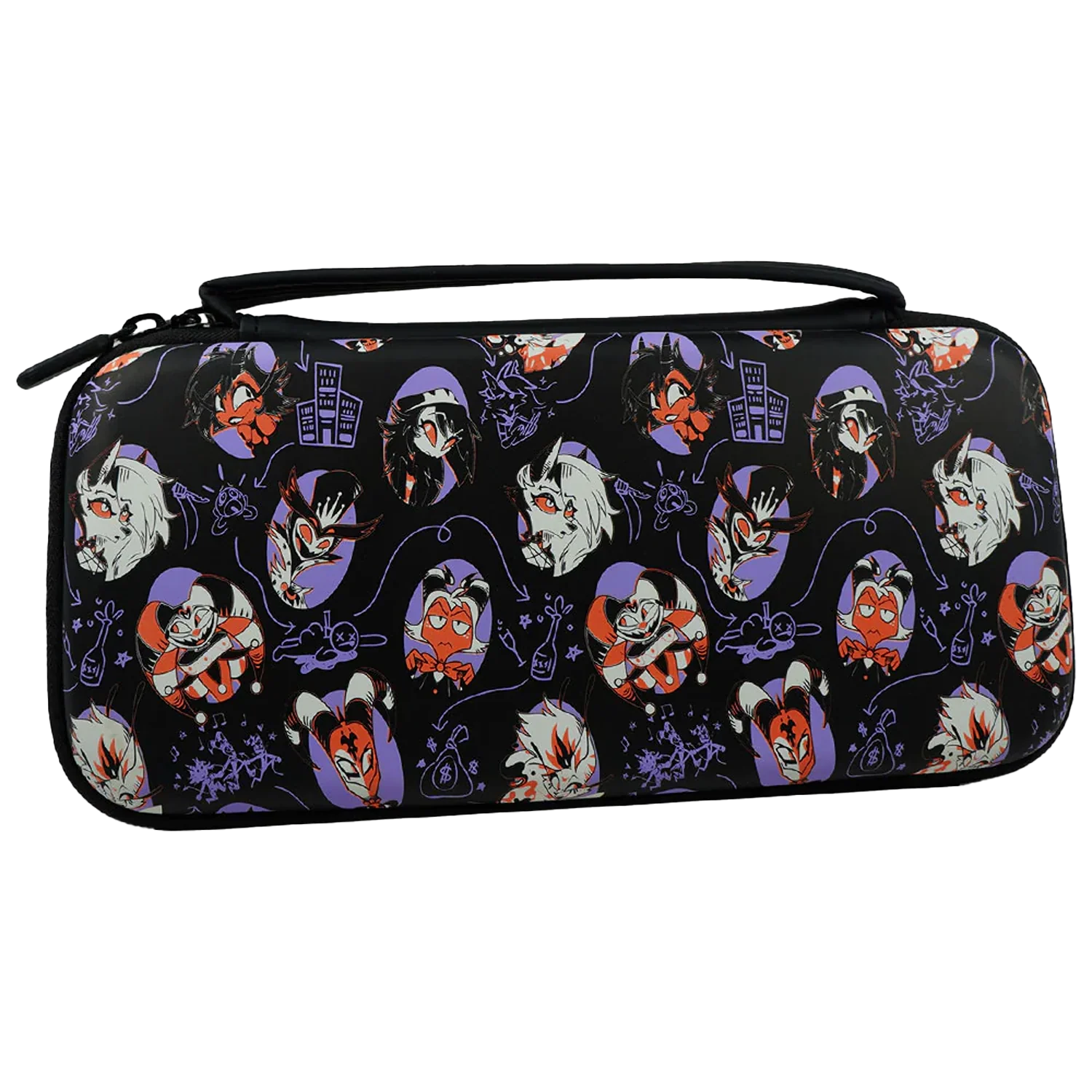 Black Portraits Pattern Switch Case *FINAL SALE*