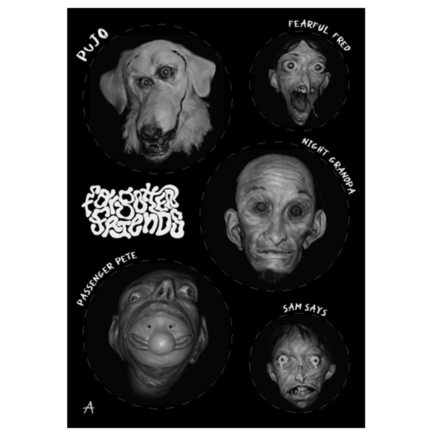 Forgotten Friends Sticker Set A