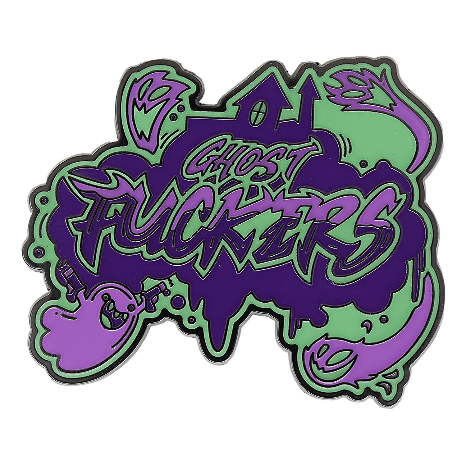 Ghost Fckrs Logo GLOW IN THE DARK Enamel Pin