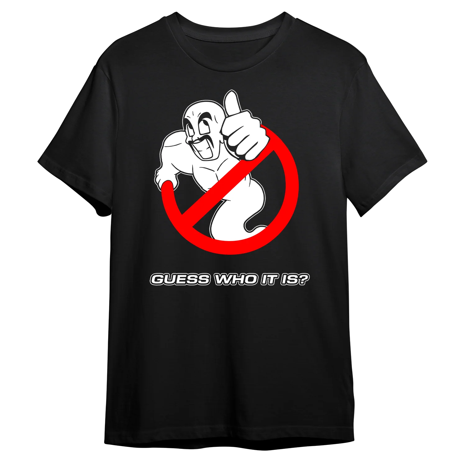 Guess Who It Is? T-shirt (GLOWS IN THE DARK) - Image 2