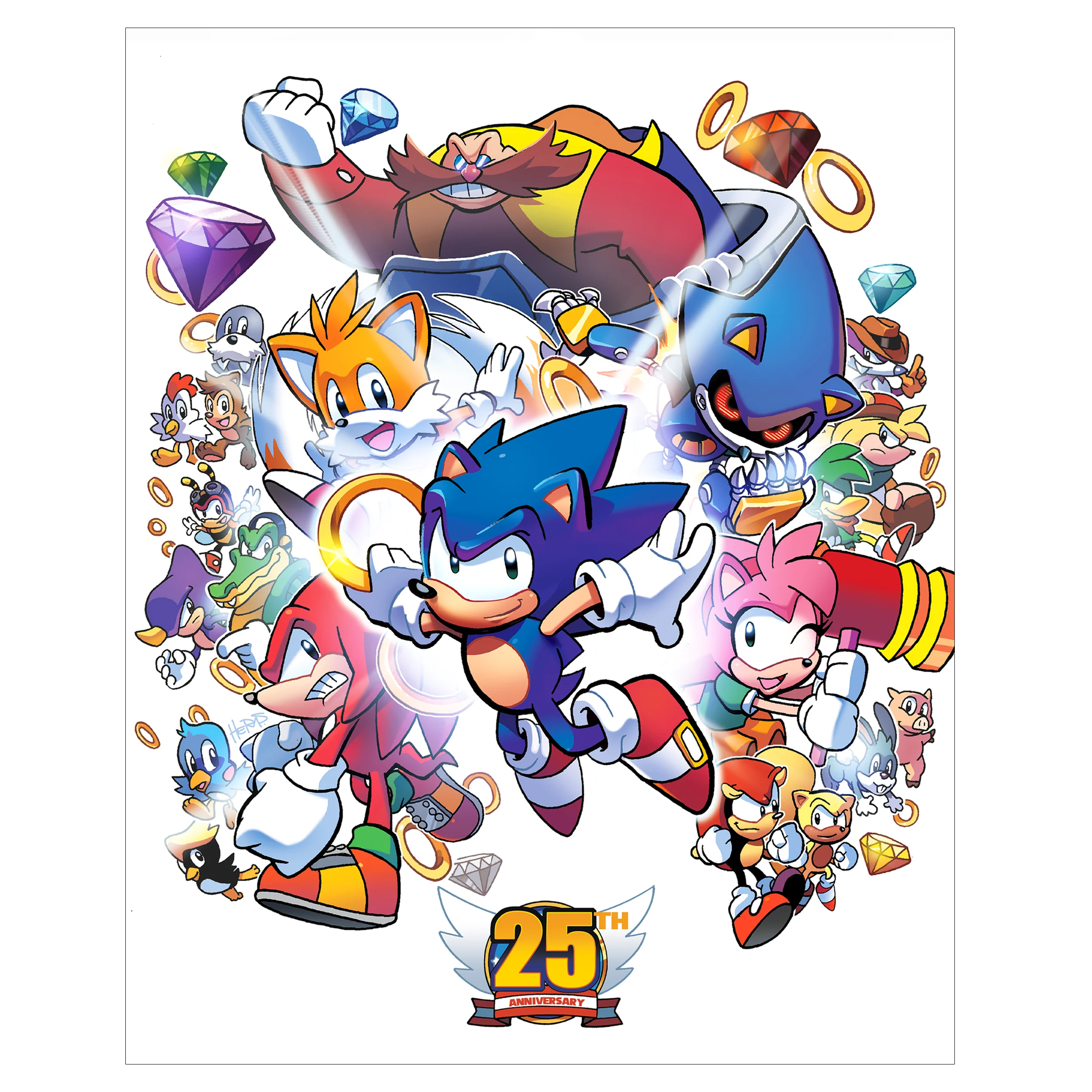 Happy Birthday Hedgehog - Poster Print