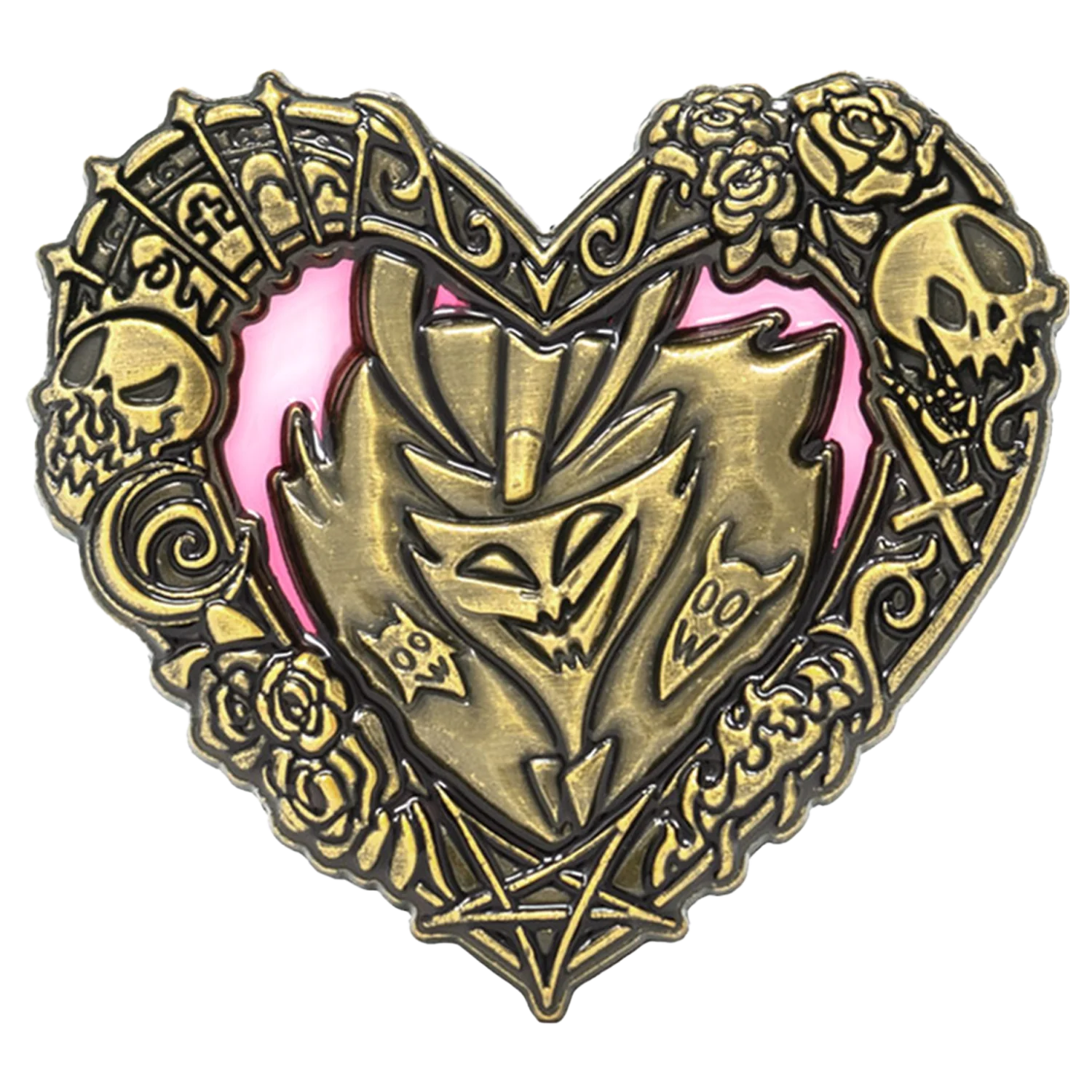 Heart Frame Pin - Ozzie - Oversized 3D Enamel Pin *FINAL SALE*