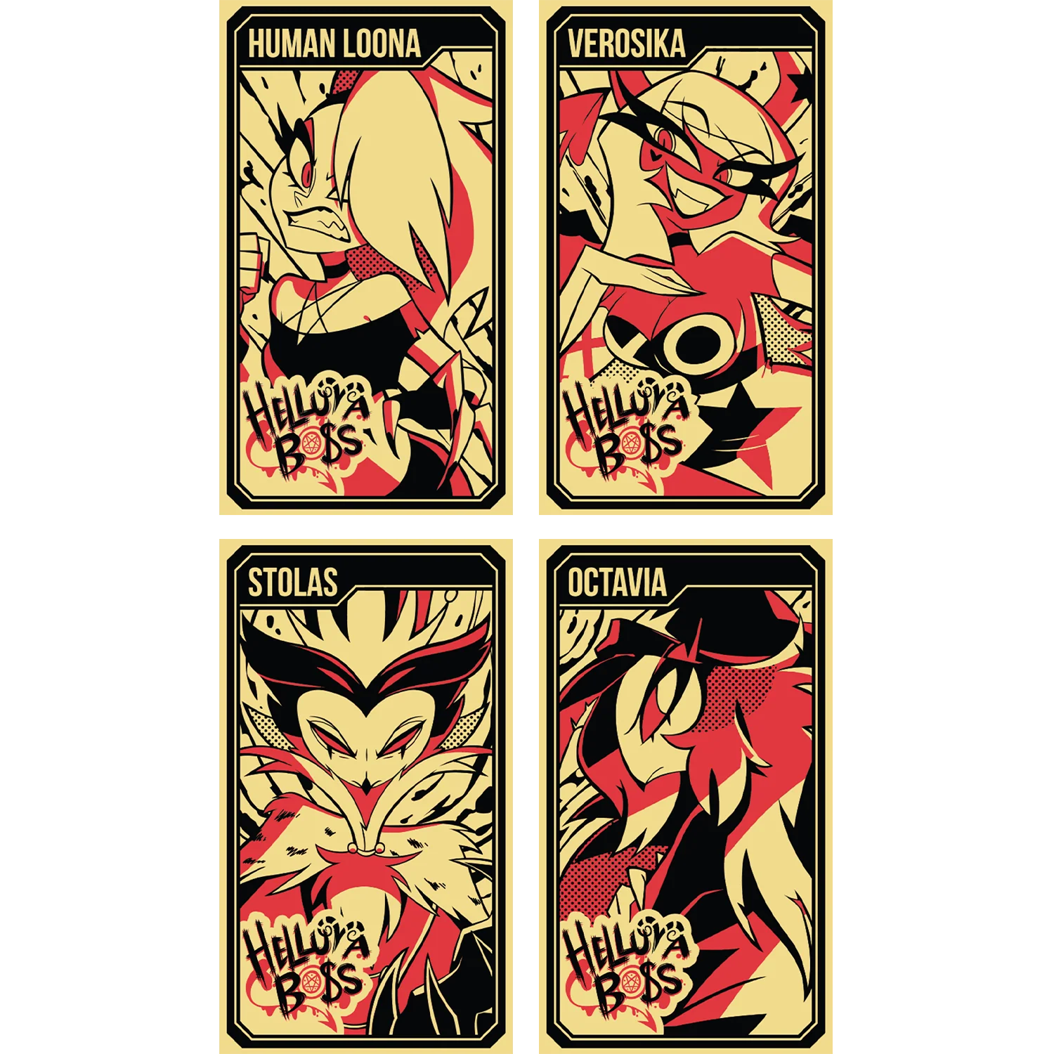 Helluva Boss Collectible Metal Cards - Series 1 - Wave 2 GOLD *FINAL SALE*