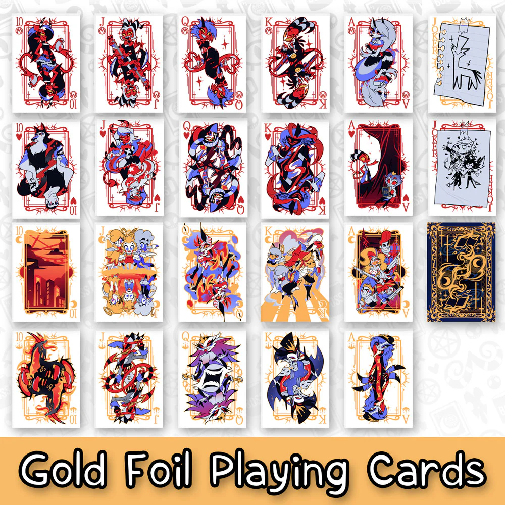 Helluva Boss Gold Foil Playing Cards *FINAL SALE* - Image 3