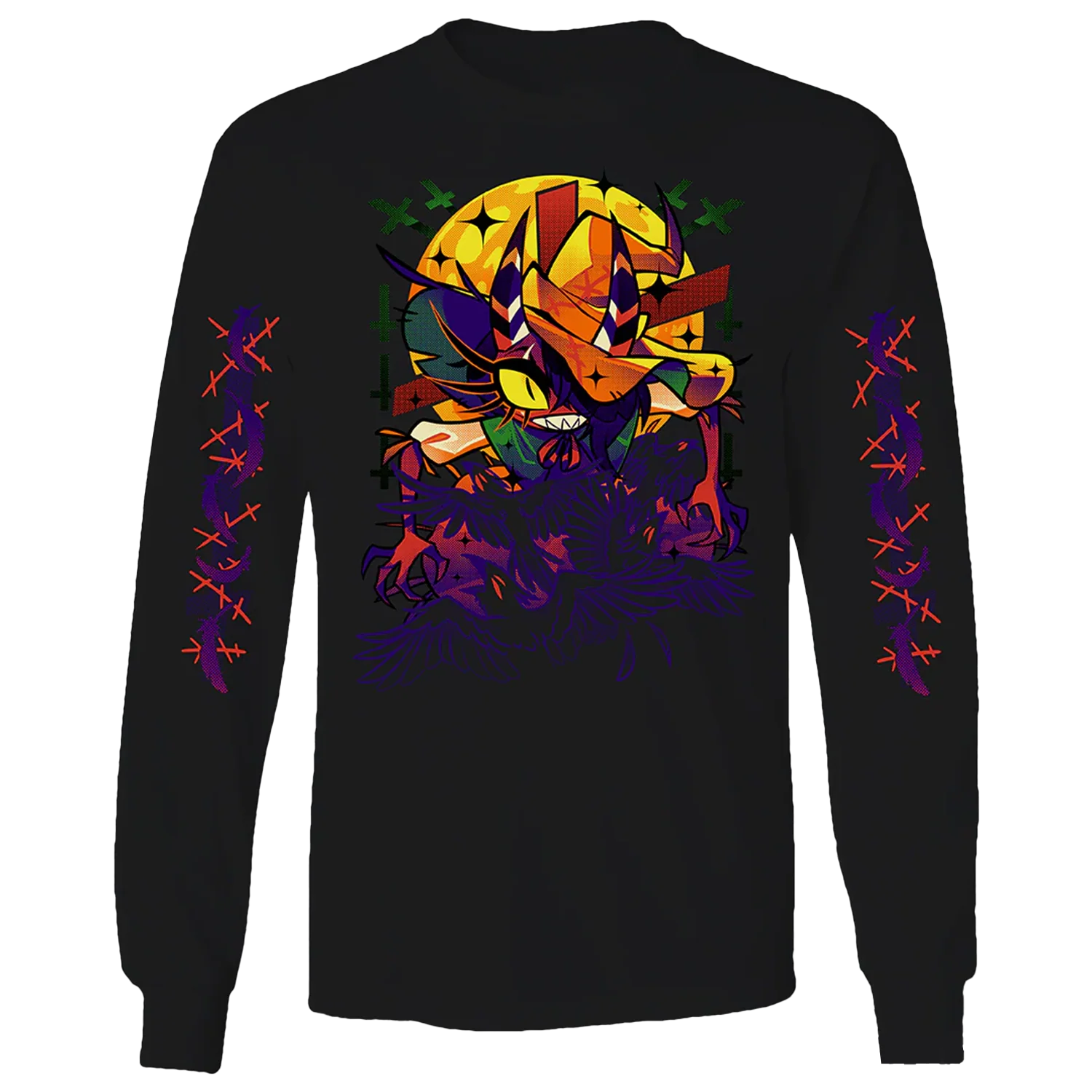 Long Sleeve Shirt - Sallie May Halloween 2024 w/Printed Sleeves