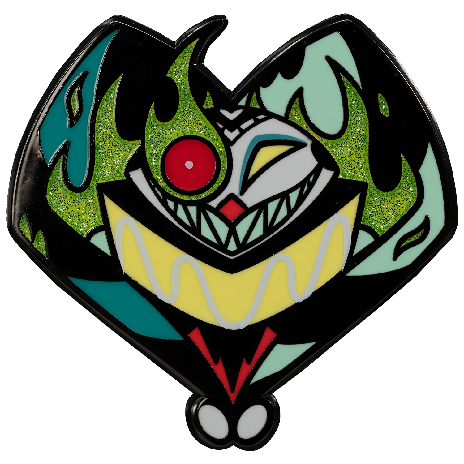 Loo Loo Land - Damaged Robo Fizz - Glitter Enamel Pin *LIMITED STOCK*