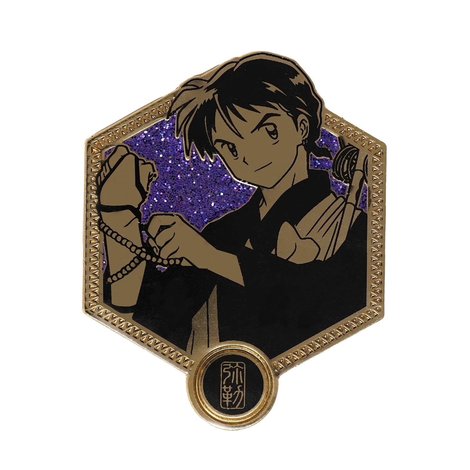 Miroku - Golden Series - 1st Edition Inuyasha Enamel Pin *LAST CHANCE*