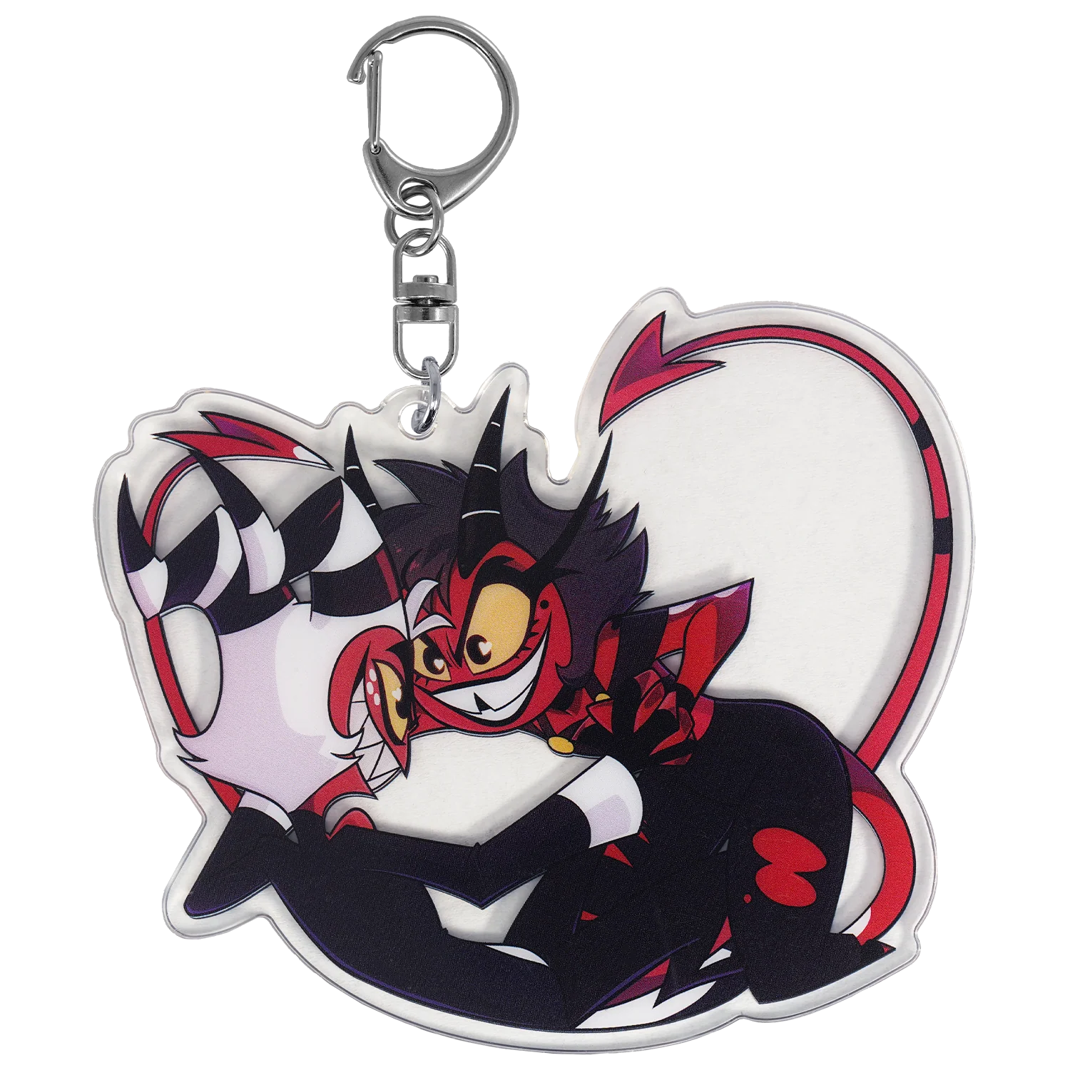 Playfighting Moxxie + Millie - Acrylic Keychain