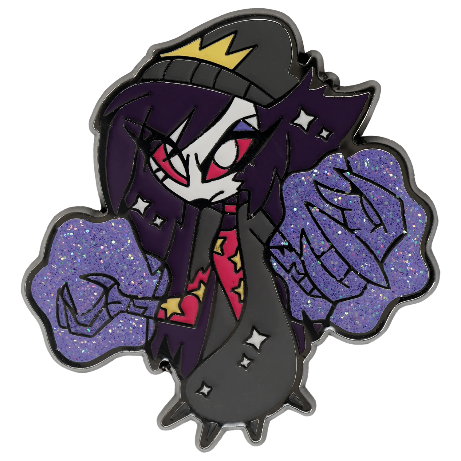 Powered Up Octavia - Glitter Enamel Pin