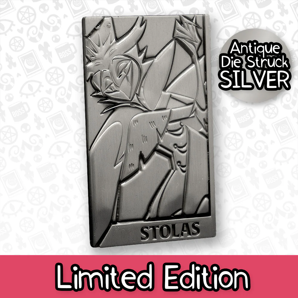 Stolas Silver Plated Metal Collectible Card *FINAL SALE* - Image 3