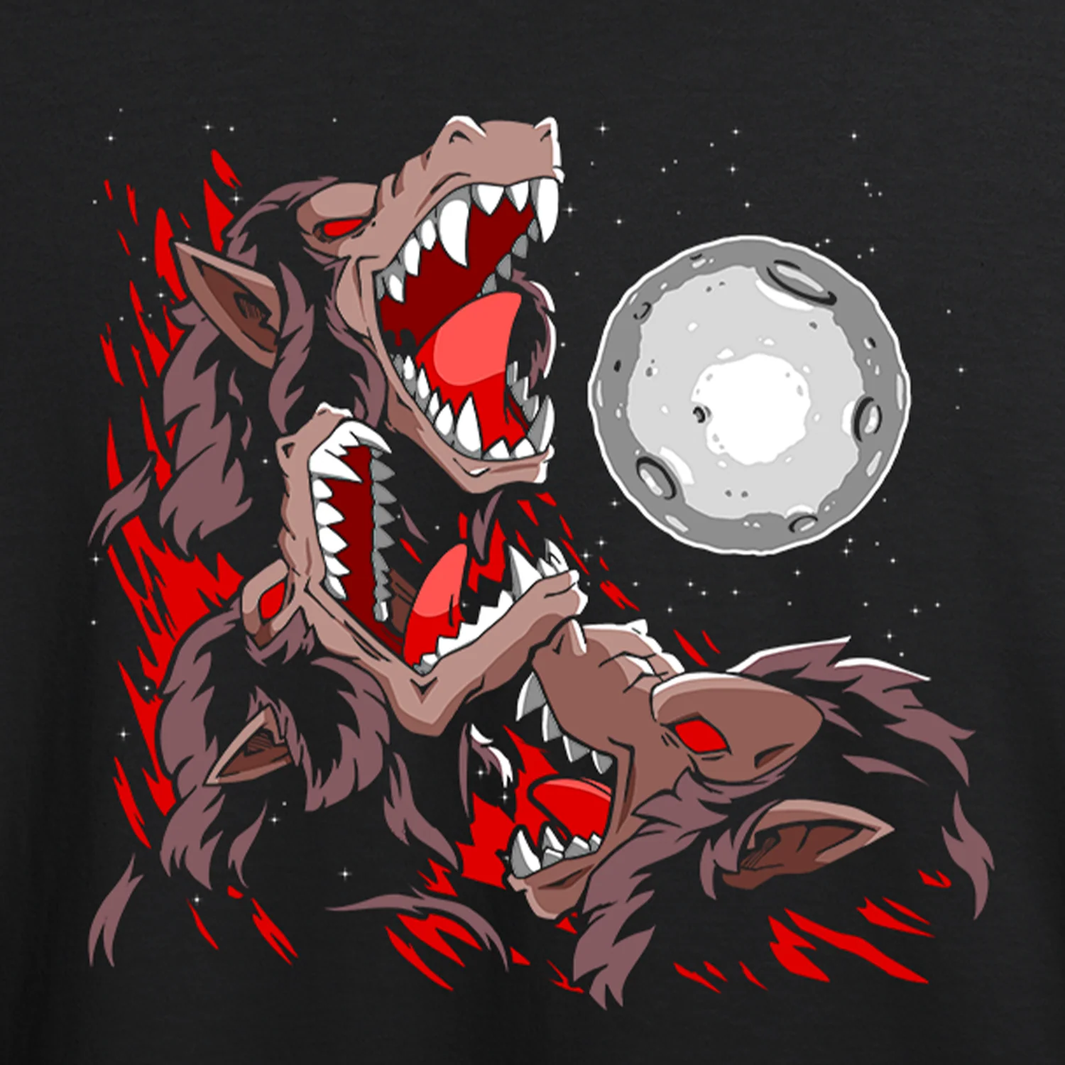 Three Monkey Moon T-shirt